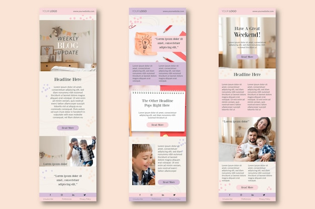 Modèle d'e-mail Blogger