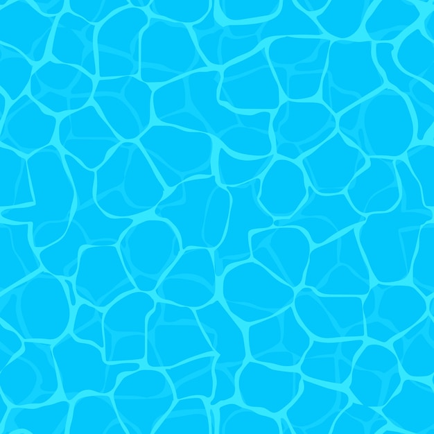 Modèle D'eau Sans Soudure Surface De L'eau Océan Mer Piscine Illustration Vectorielle