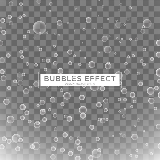 Modèle D'effet De Bulles D'eau