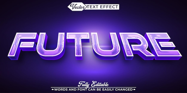 Modèle d'effet de texte à modifier vectoriel futur