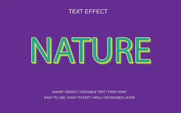 Modèle d'effet de texte unique modifiable par vecteur