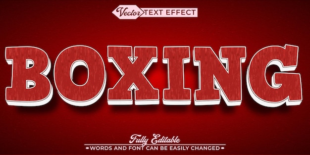 Modèle d'effet de texte à vecteur de boîte modifiable