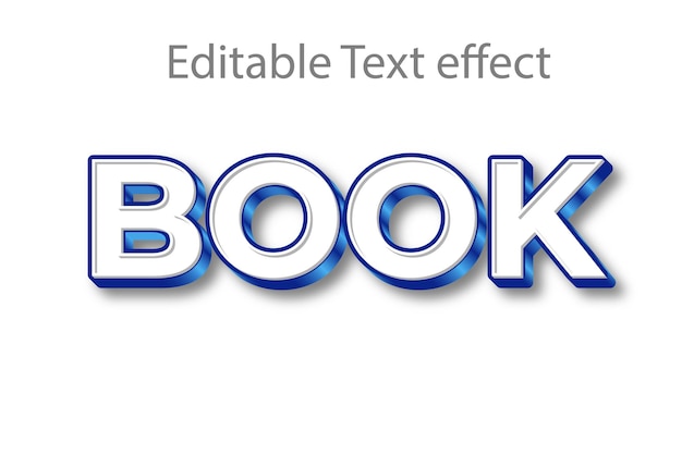 Vecteur modèle d'effet de texte vectoriel modifiable. mise en page de conception de polices de style typographie 3d.