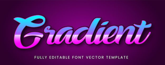 Modèle d'effets de texte dégradé