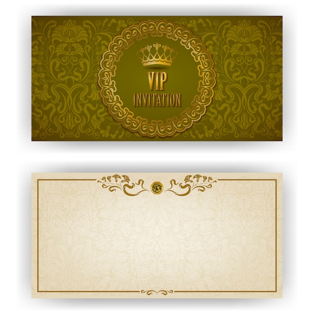 Modèle élégant Pour Invitation De Luxe Vip