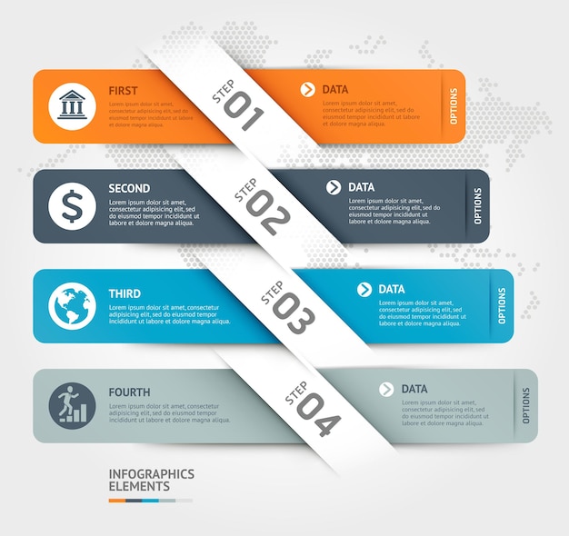 Modèle D'éléments Infographiques Commerciaux