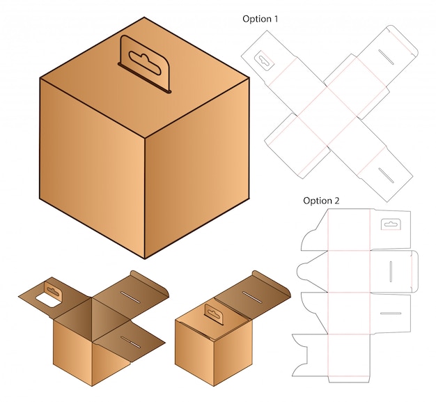 Modèle D'emballage Découpé 3d