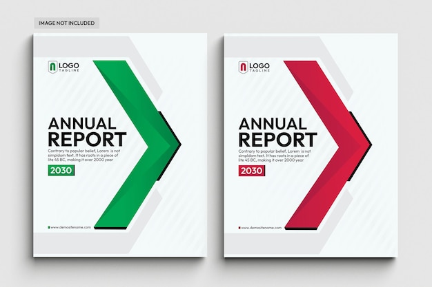 Modèle D'ensemble De Conception De Couverture De Livre D'entreprise De Rapport Annuel