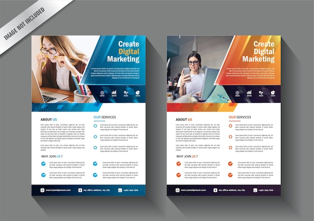 modèle d'entreprise de brochure de dépliant avec une nouvelle idée