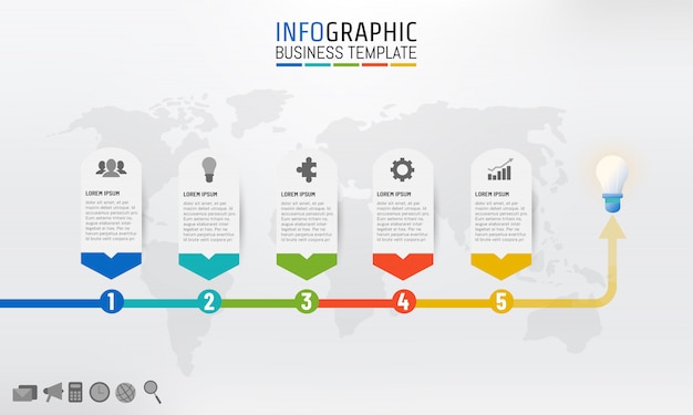 Modèle D'entreprise Infographique Pour La Présentation