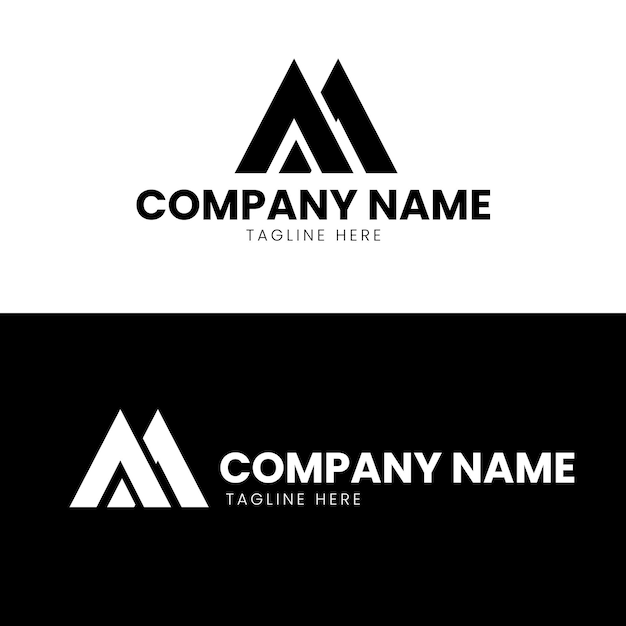 Un modèle d'entreprise de logo à la lettre M