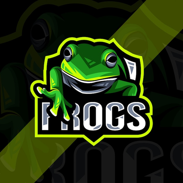 Modèle Esport Logo Mascotte Grenouille