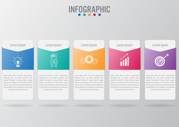 Modèle D'étiquettes Infographie Métier