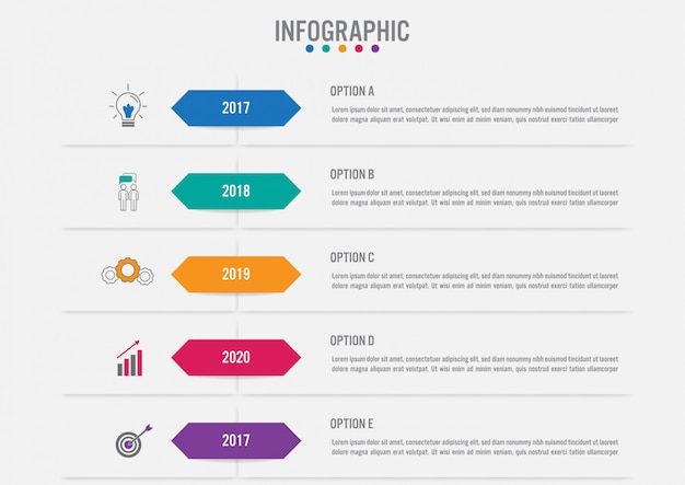 Modèle D'étiquettes Infographie Métier