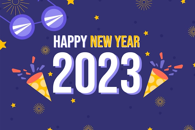 Modèle d'événement professionnel de bonne année 2023 pour les médias sociaux et l'arrière-plan