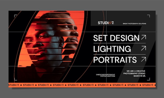 Modèle Facebook de studio de photographie