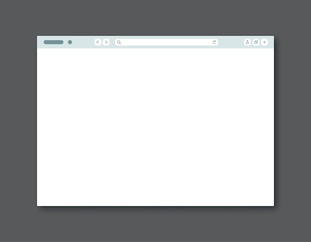 Vecteur modèle de fenêtre du navigateur