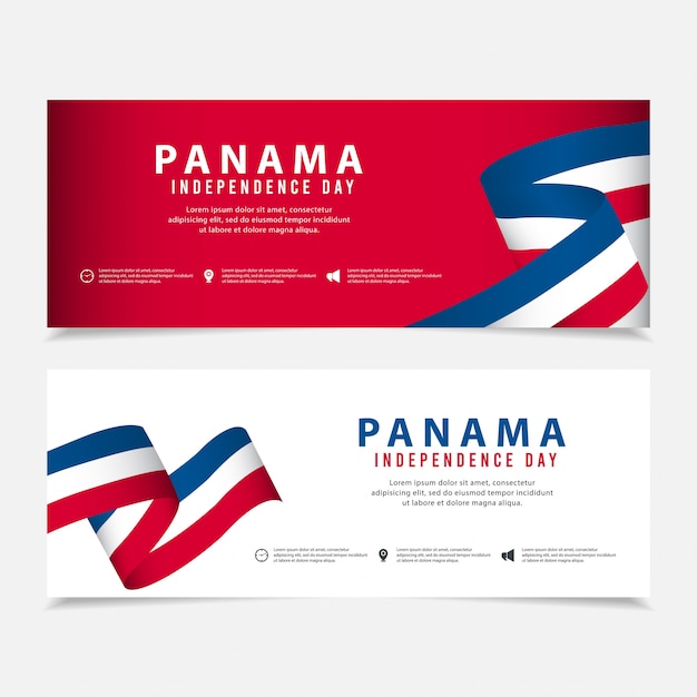 Modèle De Fête De L'indépendance Du Panama.