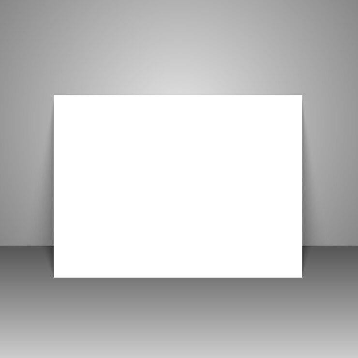 Vecteur modèle de feuille blanche de papier.