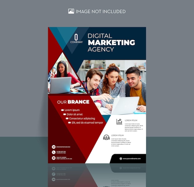 Modèle De Flyer D'agence De Marketing Numérique Moderne