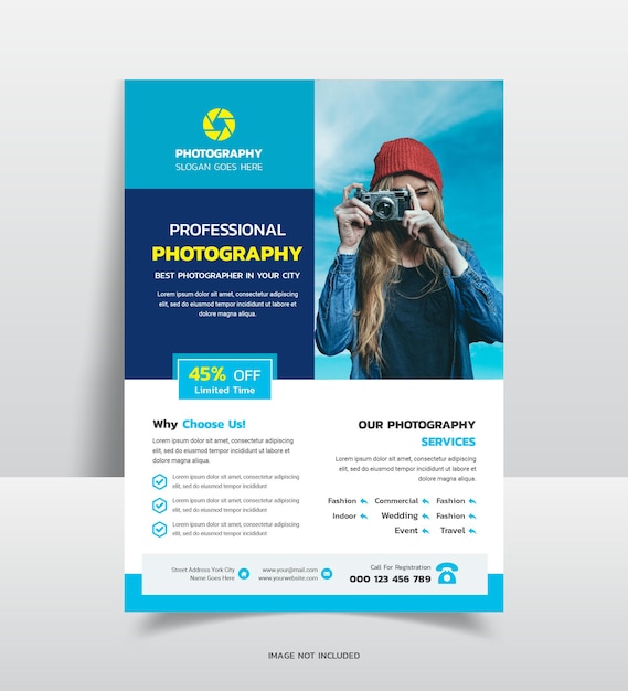 Modèle De Flyer D'agence De Photographie