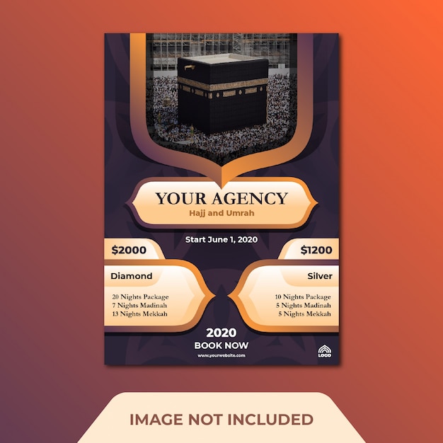 Modèle de Flyer de arabe