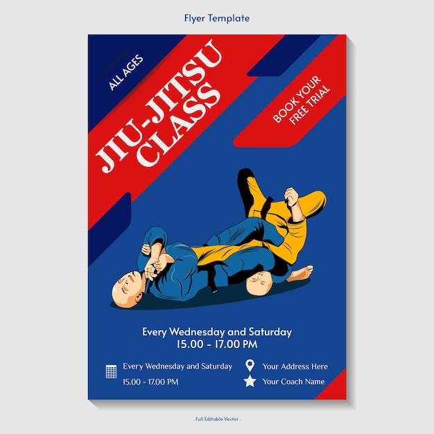 Modèle De Flyer De Cours De Taekwondo