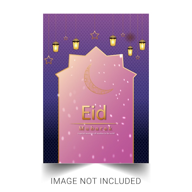 Modèle De Flyer Eid Mubarak