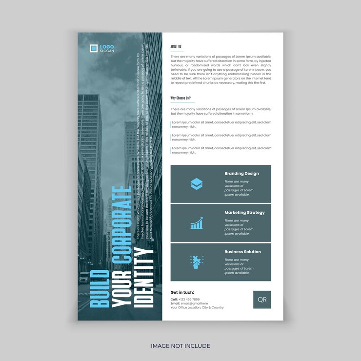 Vecteur modèle de flyer d'entreprise créative flyer d'entreprise professionnel flyer d'entreprise