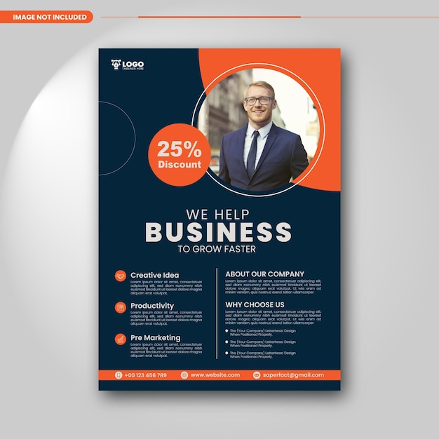 Modèle de flyer d'entreprise de vecteur gratuit