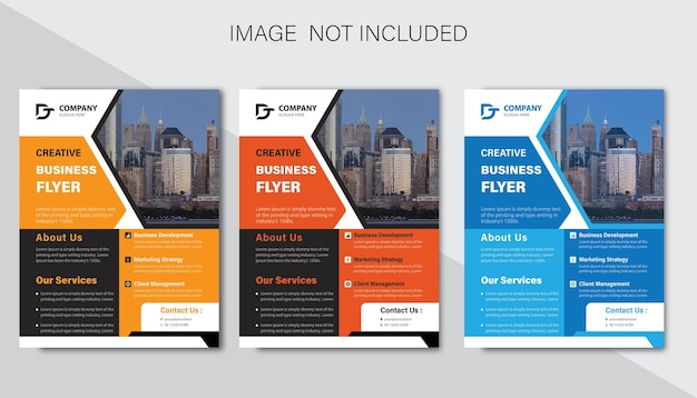 Modèle de flyer d'entreprise de vecteur