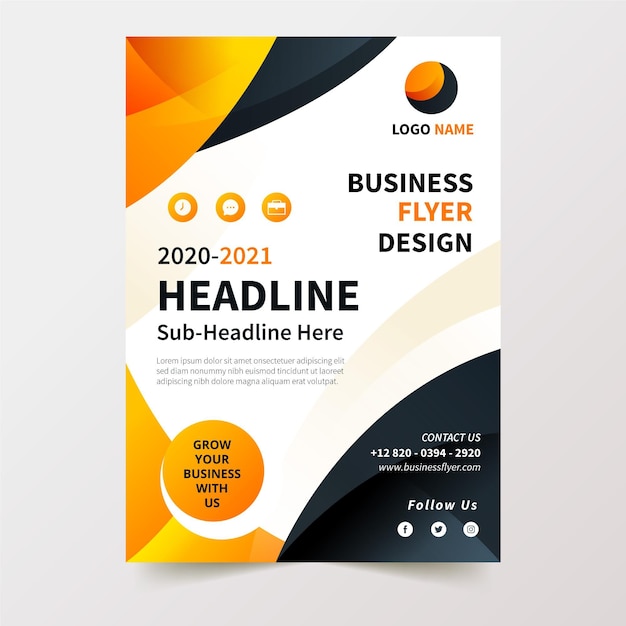 Modèle de flyer d'entreprise
