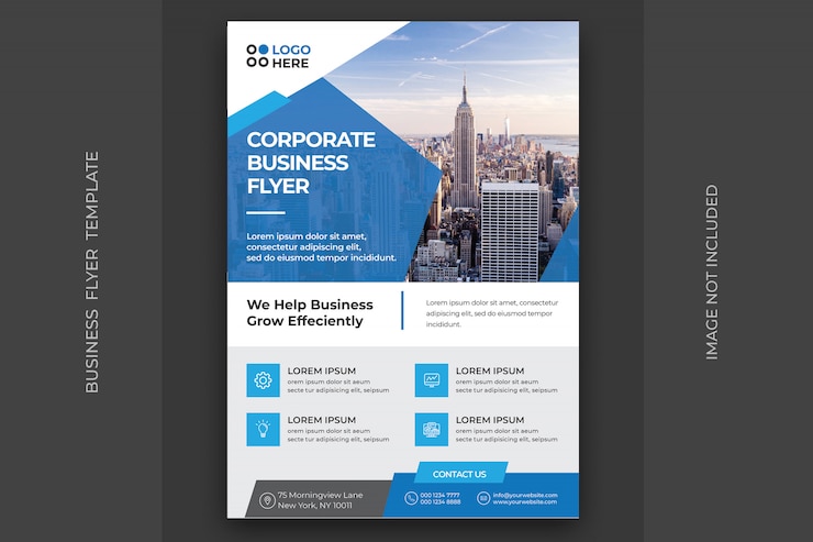 Vecteur modèle de flyer d'entreprise