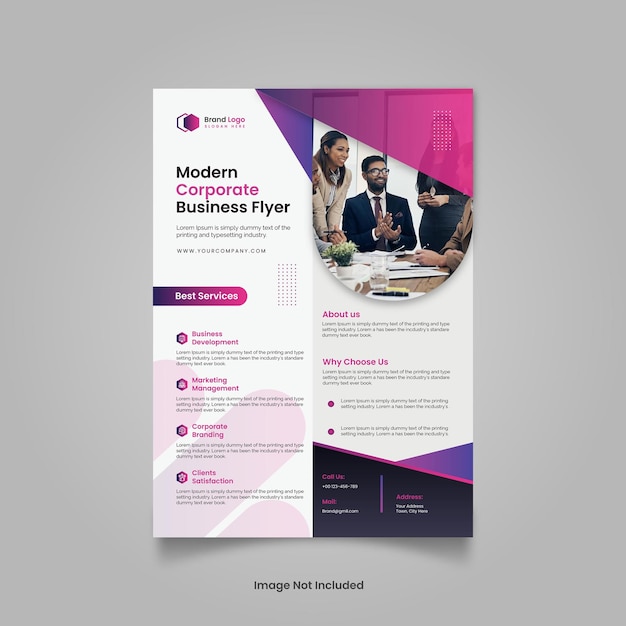 Modèle de flyer d'entreprise
