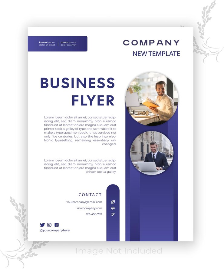 Vecteur modèle de flyer d'entreprise