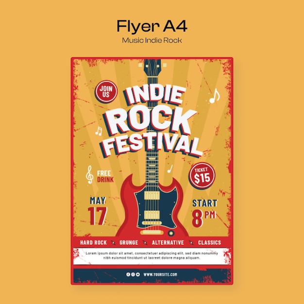 Modèle De Flyer De Festival De Musique Indépendante