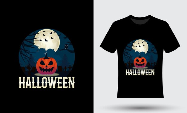 Modèle de flyer de fête d'Halloween. image vectorielle en style cartoon.