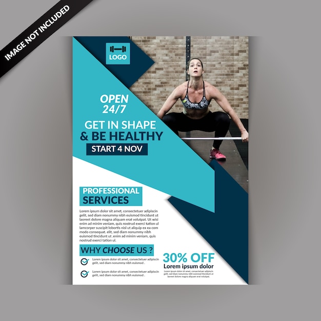 Modèle De Flyer De Gym Moderne