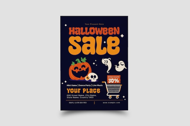 Modèle De Flyer D'halloween