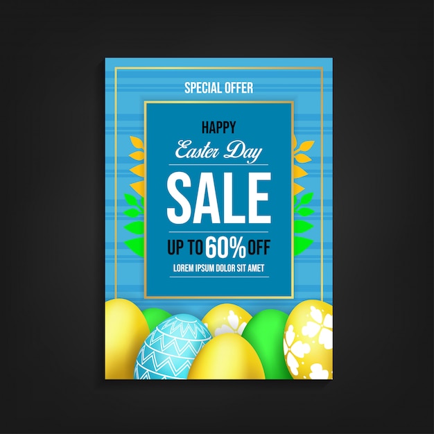 Modèle De Flyer Happy Ester Day Sale