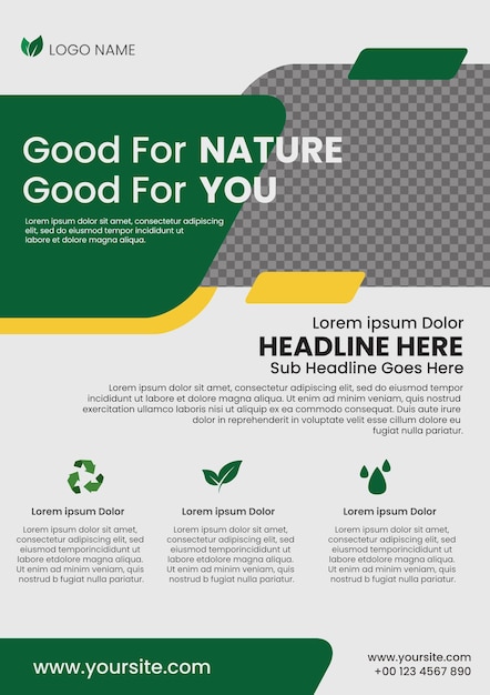 Modèle de Flyer moderne de l'industrie agricole