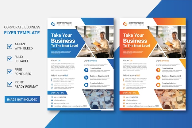 Modèle de flyer de promotion d'entreprise polyvalente créative d'entreprise