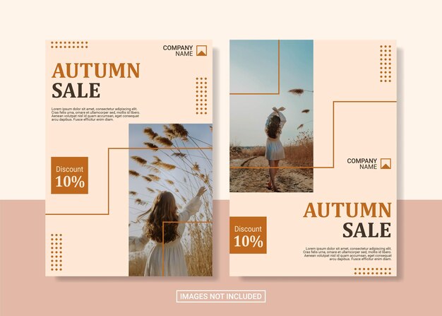 modèle de flyer de vente d'automne