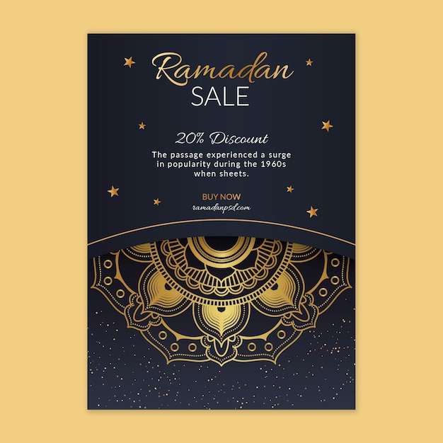 Modèle De Flyer Vertical Ramadan