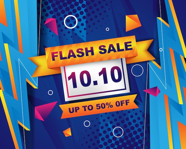 Modèle De Fond De Bannière De Vente Flash Pour L'événement De Vente 10.10