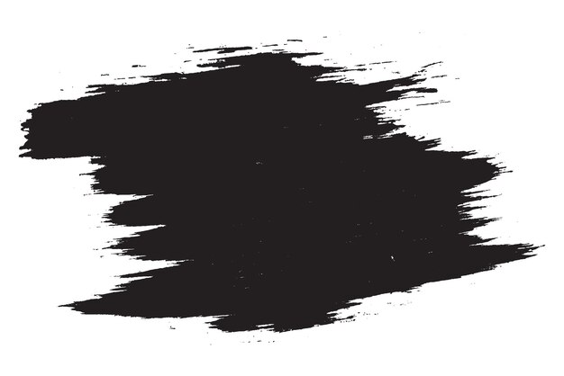 Vecteur modèle de fond de coup de pinceau de couleur noire