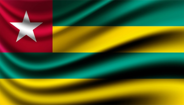 Modèle De Fond De Drapeau Du Togo.