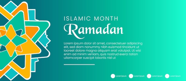 Modèle De Fond Du Mois Islamique Ramadan