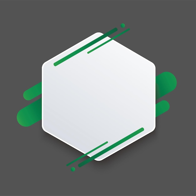 Modèle De Fond Hexagone Vert
