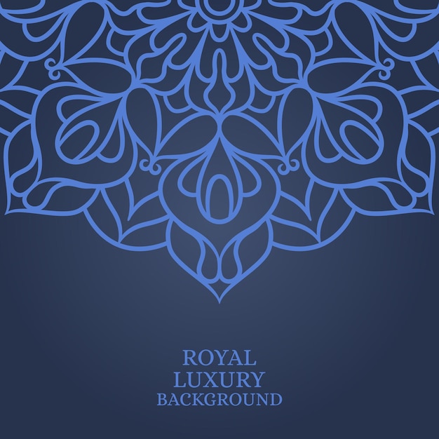 Modèle De Fond D'ornement Rond Mandala. Fond De Luxe Royal